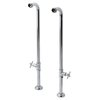 Aqua Vintage AE810S1DX Freestanding Tub Supply Line, Polished Chrome AE810S1DX